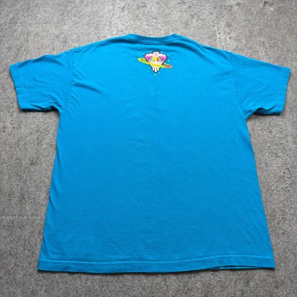 New Day WWE Shirt Men XL Blue Unicorn Trombone Short Sleeve - Picture 6 of 12